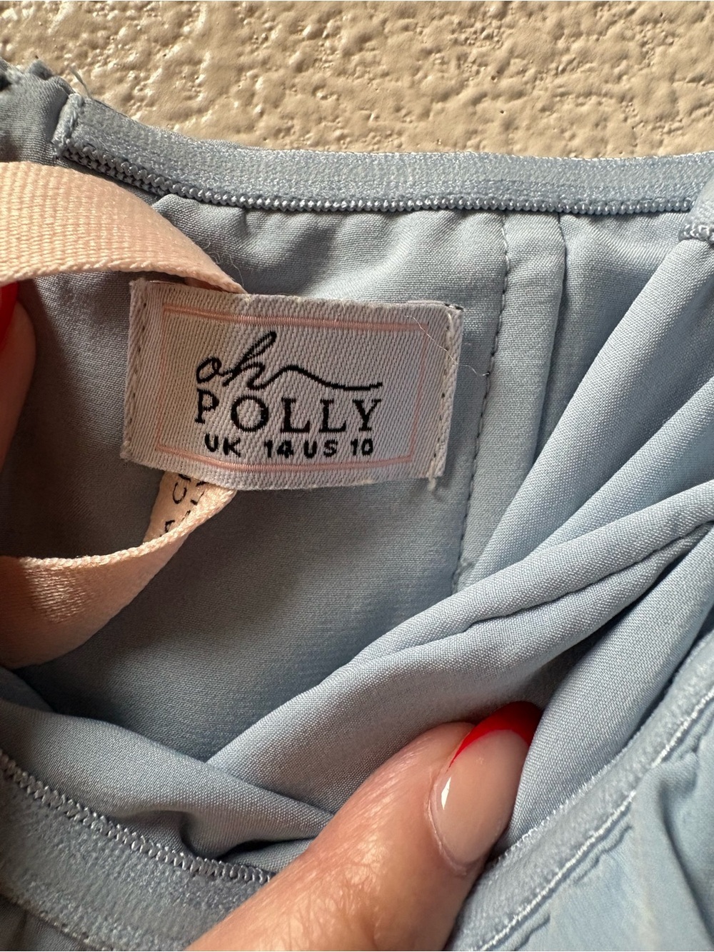 Oh Polly Elegant Off-Shoulder Ruffled Maxi Dress in Light Blue - Picture 5 of 8